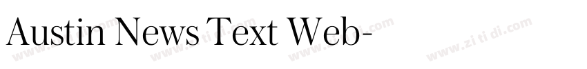 Austin News Text Web字体转换